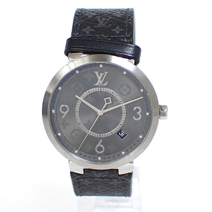 Louis Vuitton Tambour Slim Eclipse Watch Black Gray