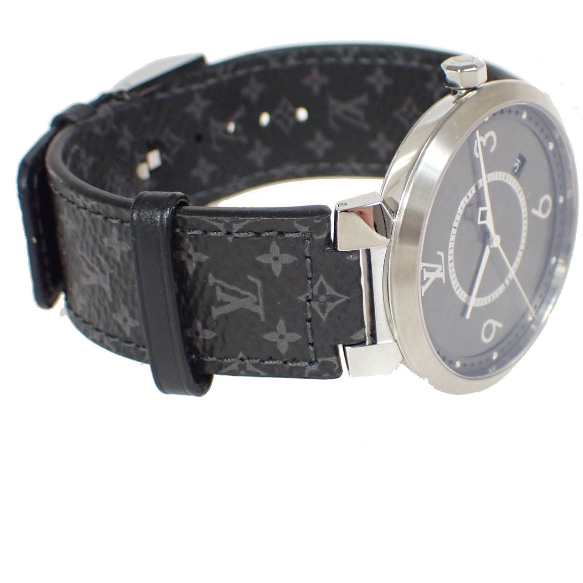 Louis Vuitton Tambour Slim Eclipse Watch Black Gray — view 7
