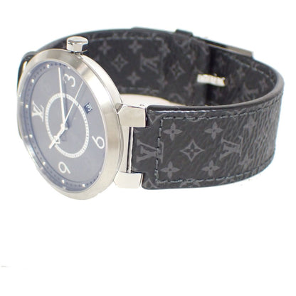 Louis Vuitton Tambour Slim Eclipse Watch Black Gray — view 6