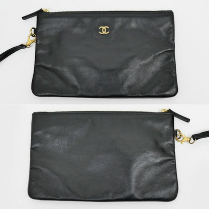 Chanel 22 Small Handbag Black Gold Calfskin Chain — view 7