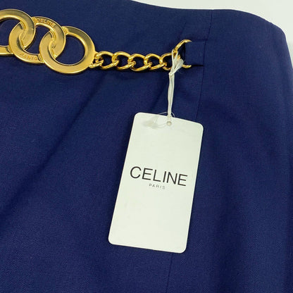 Celine Vintage Gold Ring Chain Skirt Knee Length 40 — view 7