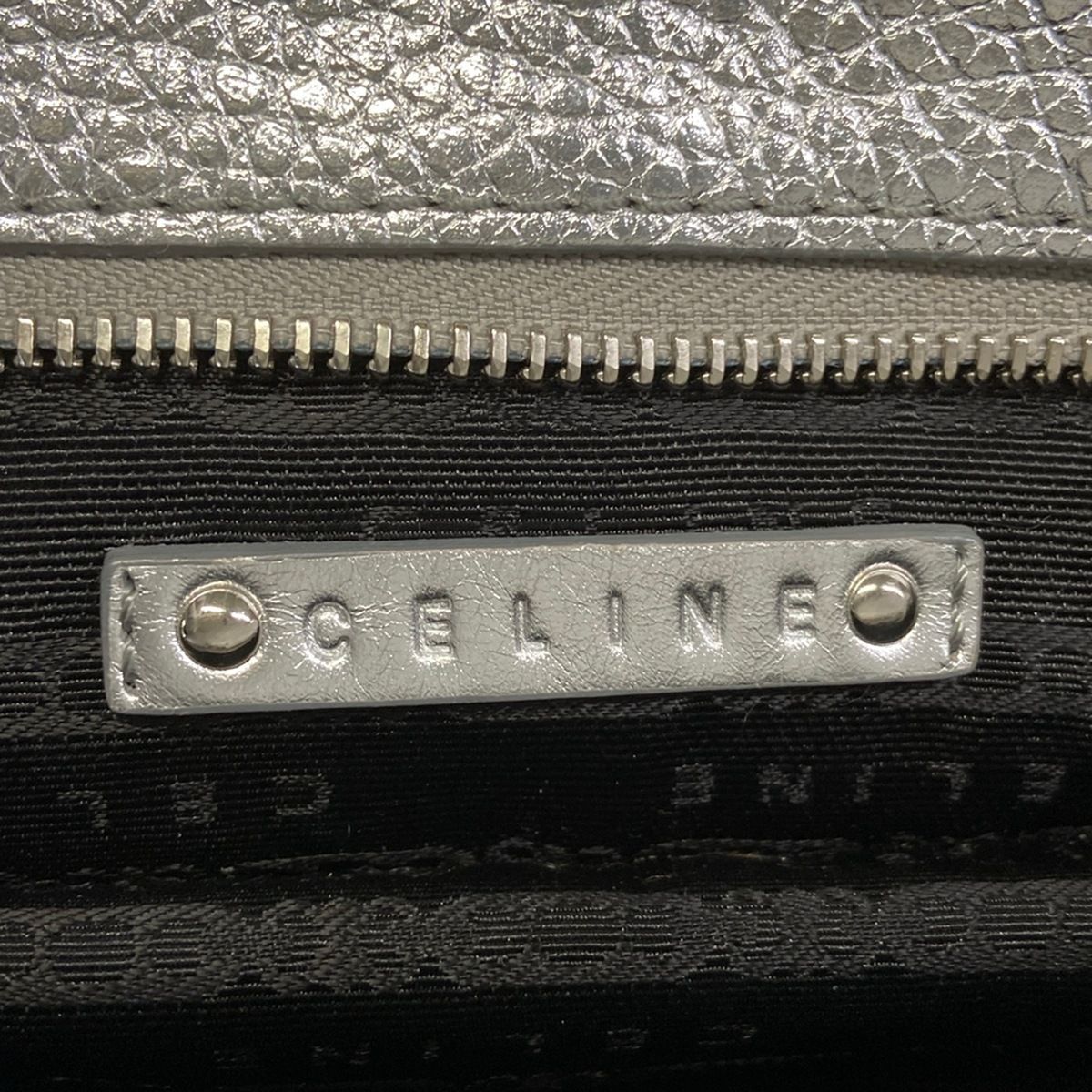 Celine Tote Bittersweet Silver Leather — view 9