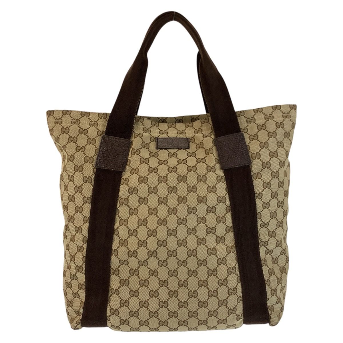 Gucci Beige Brown GG Canvas Tote