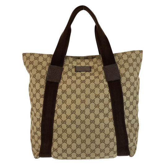 Gucci Beige Brown GG Canvas Tote