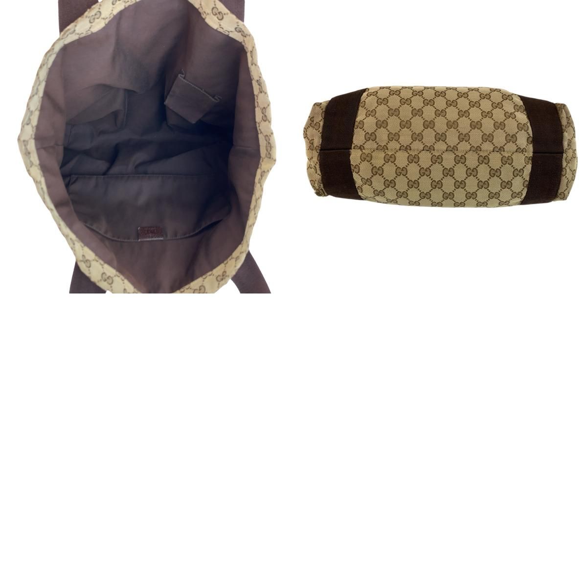 Gucci Beige Brown GG Canvas Tote — view 9