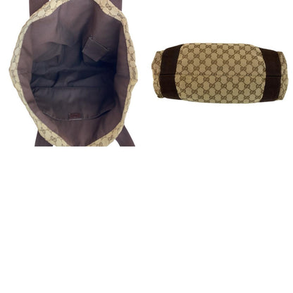 Gucci Beige Brown GG Canvas Tote — view 9
