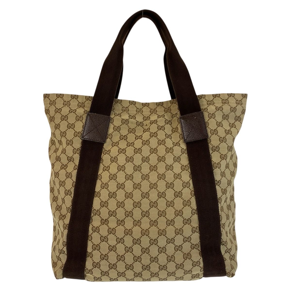 Gucci Beige Brown GG Canvas Tote — view 2