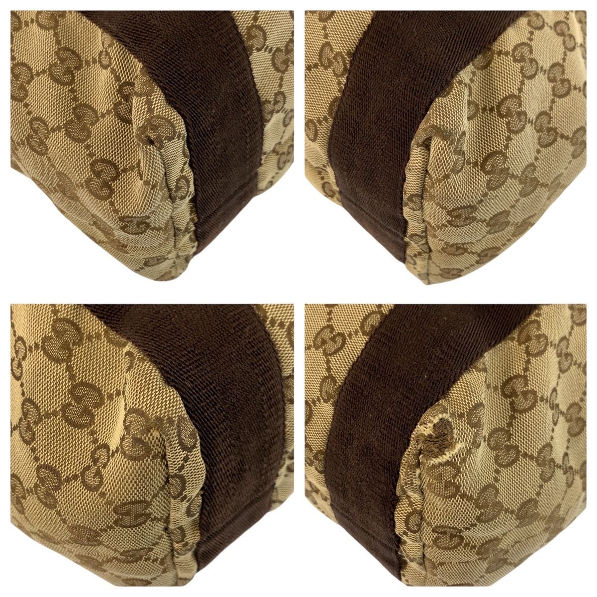 Gucci Beige Brown GG Canvas Tote — view 4