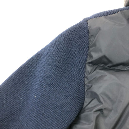 Moncler Jacket Down L Knit Contrast Navy — view 3