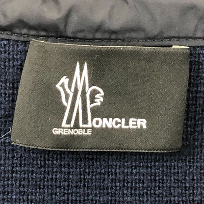 Moncler Jacket Down L Knit Contrast Navy — view 5