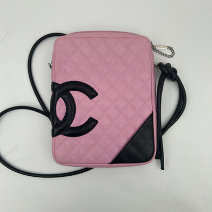 Chanel CC Logo Cambon Shoulder Bag Pink — view 3