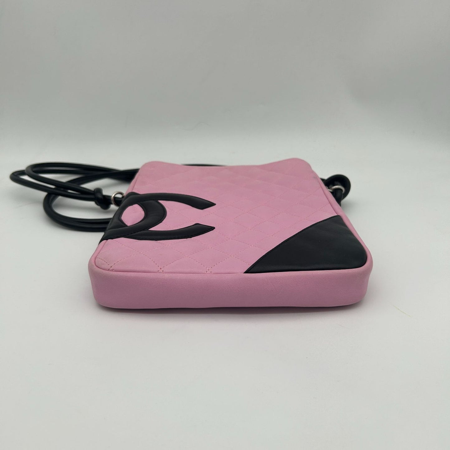 Chanel CC Logo Cambon Shoulder Bag Pink — view 4