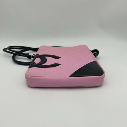 Chanel CC Logo Cambon Shoulder Bag Pink — view 4