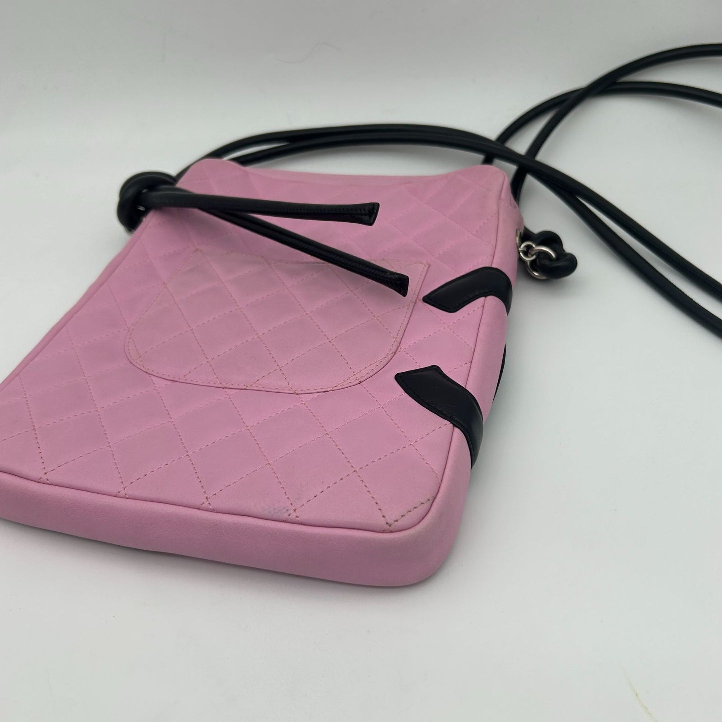 Chanel CC Logo Cambon Shoulder Bag Pink — view 8