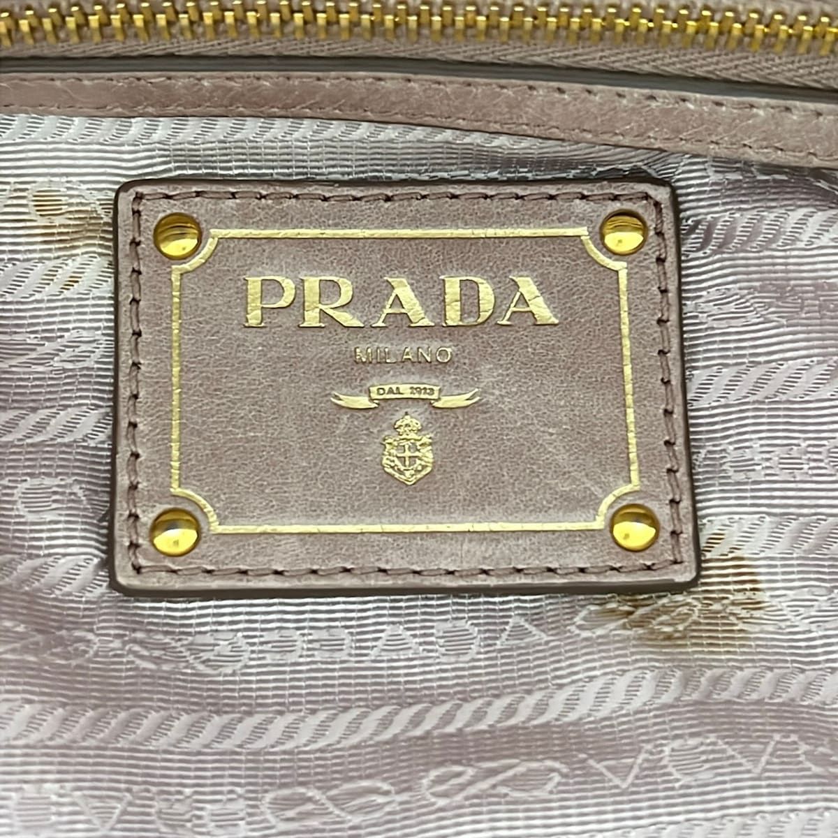 Prada Handbag Beige Leather — view 9
