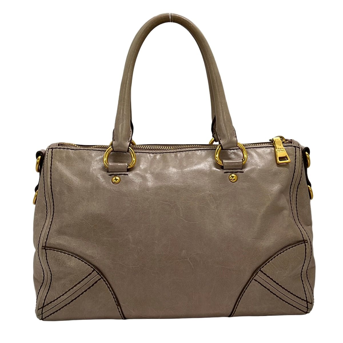 Prada Handbag Beige Leather — view 3