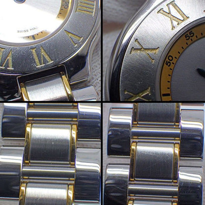 Cartier Watch Vantian Sunray Silver Dial SS — view 7