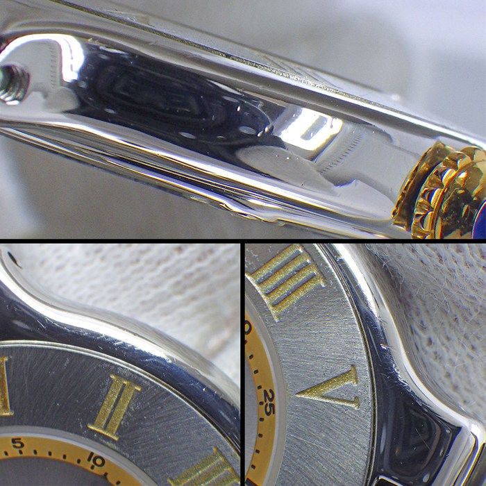 Cartier Watch Vantian Sunray Silver Dial SS — view 6