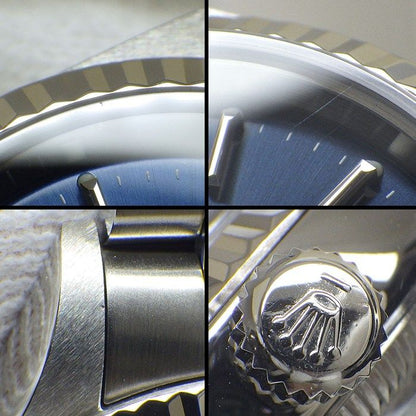 Rolex Watch Datejust P Number Bar Index Sunray Blue Dial Full Ted Bezel Jubilee — view 6