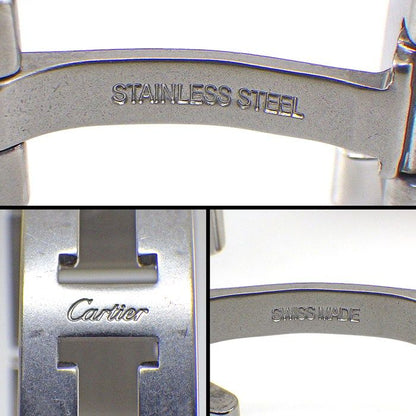 Cartier Watch Baron Blue Guilloche Silver Dial Roman Index SS Automatic Winding — view 5