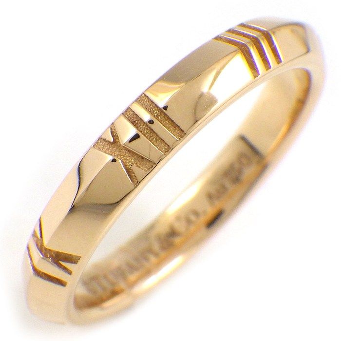 Tiffany & Co Ring Atlas Closed Narrow 18k Pink Gold