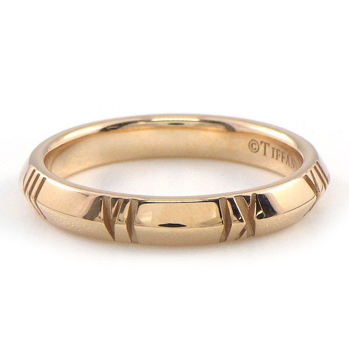 Tiffany & Co Ring Atlas Closed Narrow 18k Pink Gold — view 2