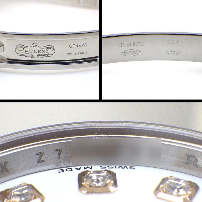 Rolex Watch Datejust Number 10 Points Diamond Index White Dial Date Everose — view 5