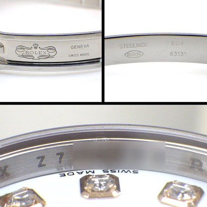 Rolex Watch Datejust Number 10 Points Diamond Index White Dial Date Everose — view 5