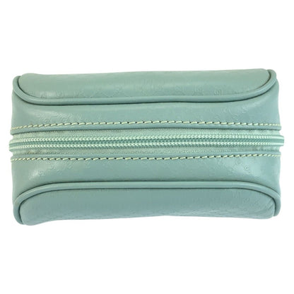Gucci Guccissima Mint Blue Leather Pouch Makeup — view 6