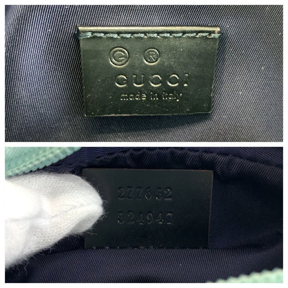 Gucci Guccissima Mint Blue Leather Pouch Makeup — view 3