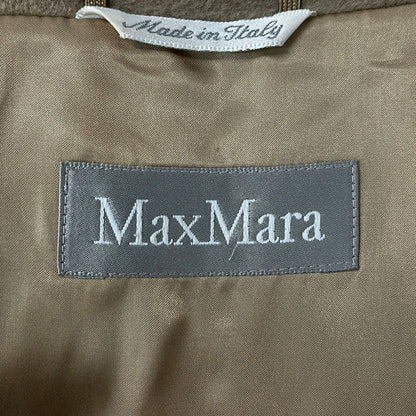 Max Mara Coat 40 M Gray Beige Long Sleeve Long Length Autumn Winter — view 3