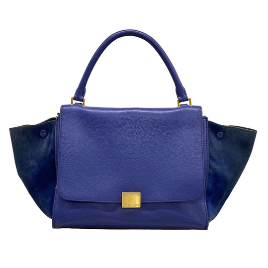 Celine Handbag Blue Leather