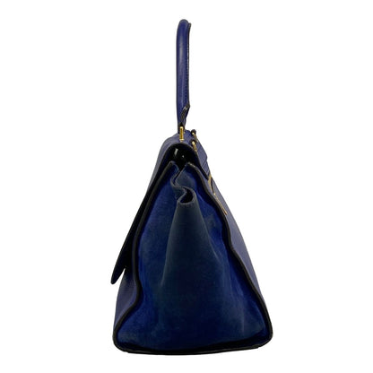Celine Handbag Blue Leather — view 4