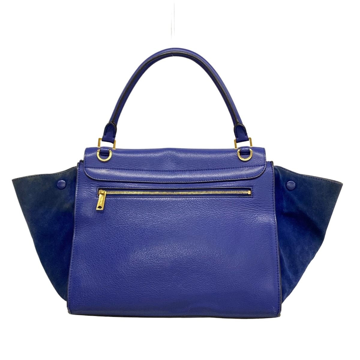 Celine Handbag Blue Leather — view 3