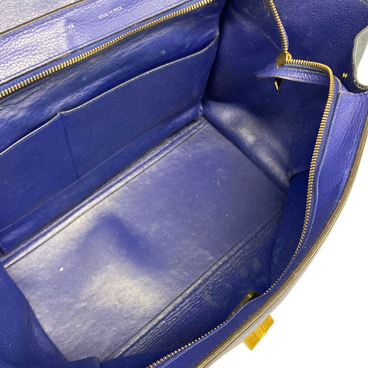 Celine Handbag Blue Leather — view 7