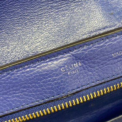 Celine Handbag Blue Leather — view 9