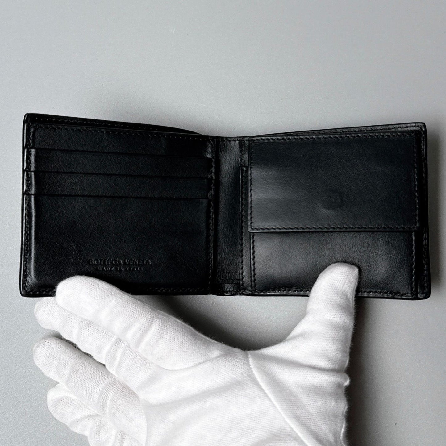 Bottega Veneta Cassette Bifold Wallet with Coin Purse — view 3