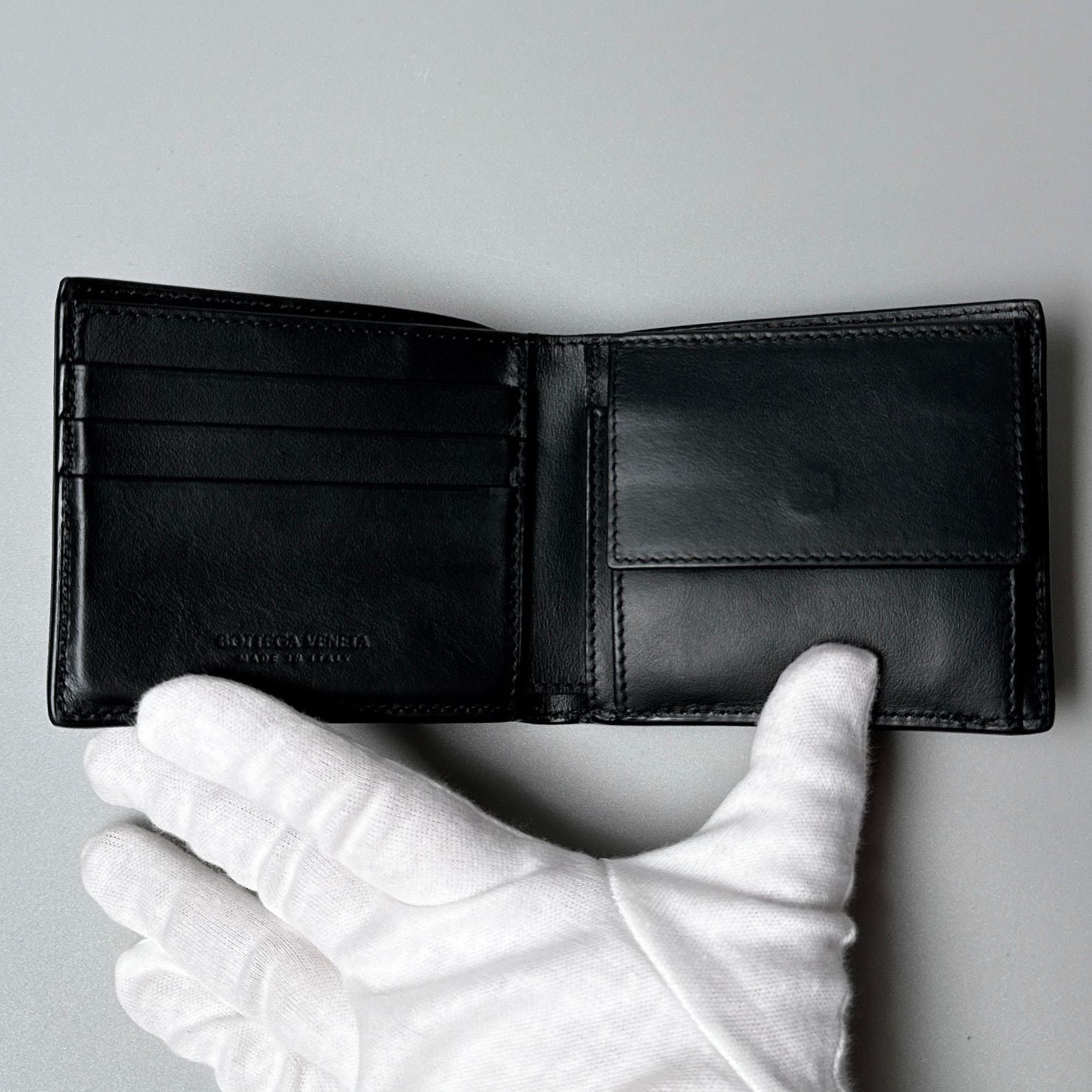 Bottega Veneta Cassette Bifold Wallet with Coin Purse — view 3