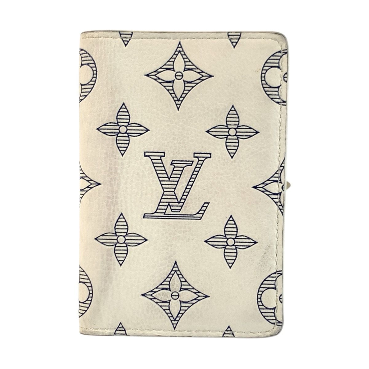 Louis Vuitton Monogram Shadow Organizer de Poche Blanc Card Case Business Holder