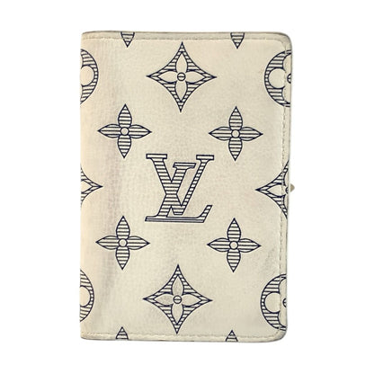Louis Vuitton Monogram Shadow Organizer de Poche Blanc Card Case Business Holder