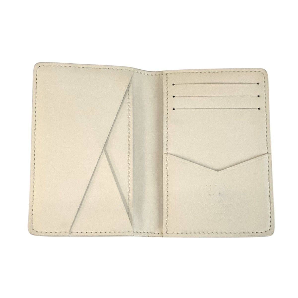 Louis Vuitton Monogram Shadow Organizer de Poche Blanc Card Case Business Holder — view 3