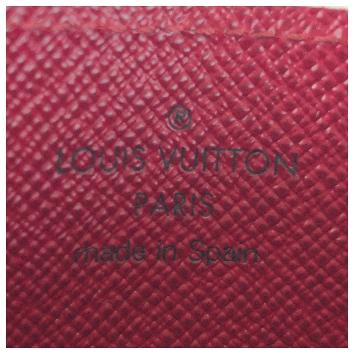 Louis Vuitton Monogram Brown Fuchsia Card Case Business Holder — view 5