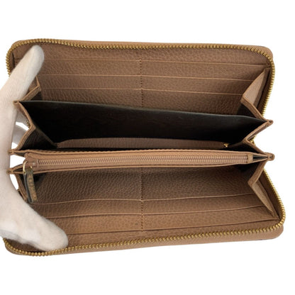 Gucci GG Marmont Beige Gold Supreme Canvas Wallet — view 4