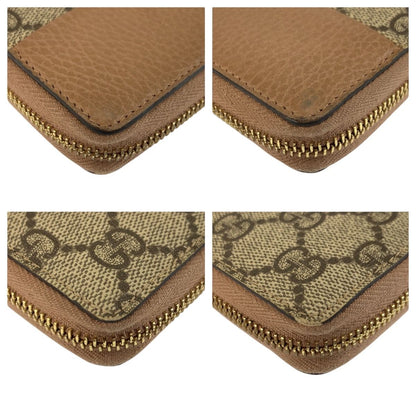Gucci GG Marmont Beige Gold Supreme Canvas Wallet — view 7