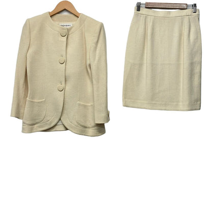 Saint Laurent Skirt Suit Ivory