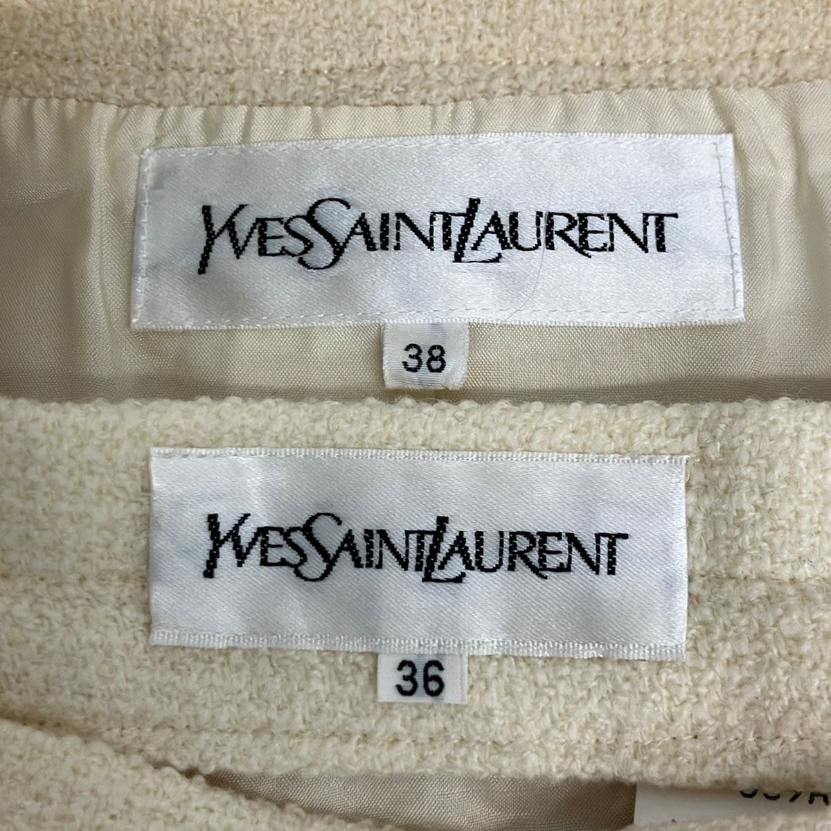 Saint Laurent Skirt Suit Ivory — view 3