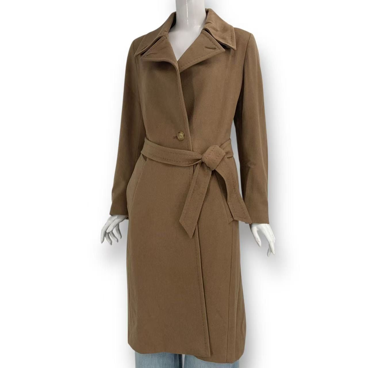 Max Mara Coat Cashmere Beige 36 — view 2