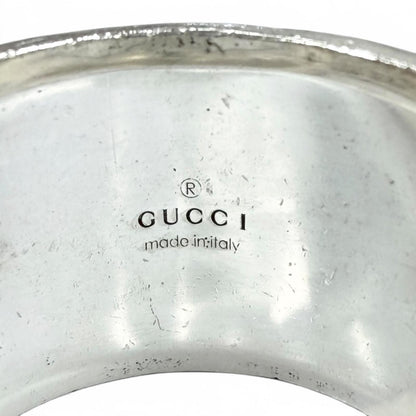 Gucci Arabesque Garden Cat Head Malachite Ring Silver — view 6