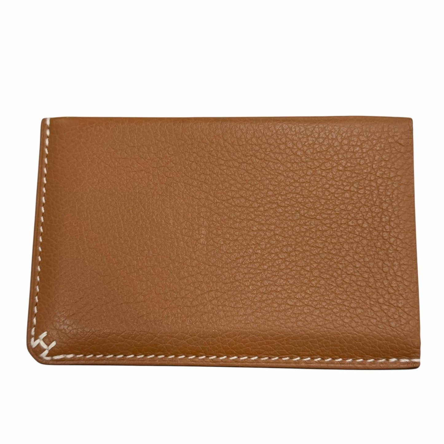 Hermes Series Leather Gold Set Era Case Business Card Holder