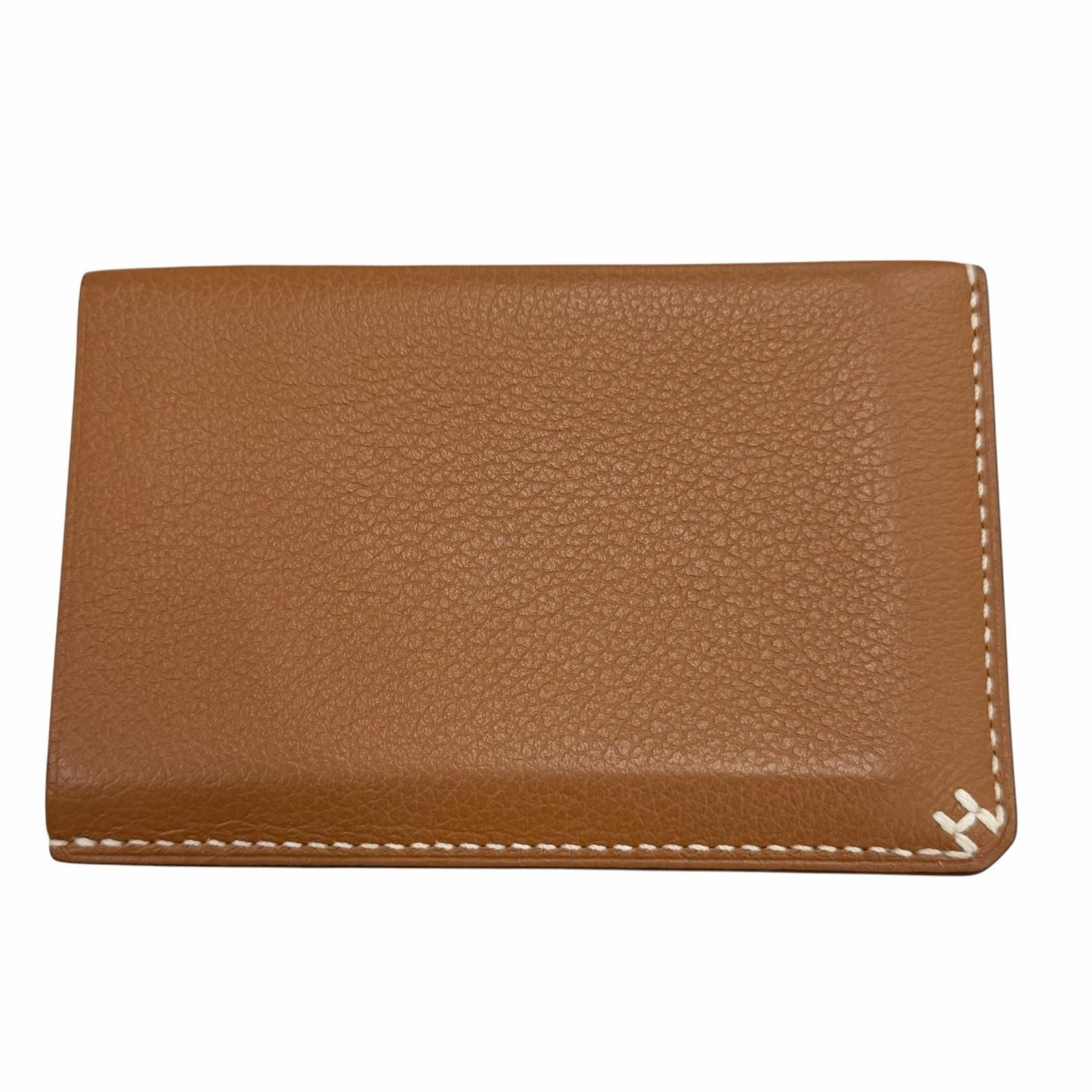 Hermes Series Leather Gold Set Era Case Business Card Holder — view 2